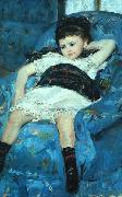 Mary Cassatt Little Girl in a Blue Armchair Germany oil painting reproduction